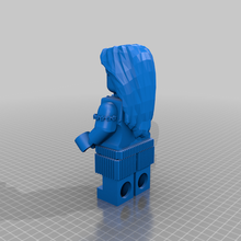 gigante Lego niña cabeza cabello incluido impresión 3d print model - Mito3D