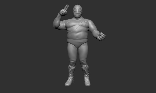 giant machine wrestler ljn wwf wwe hasbro new japan aew nwa awa wrestling pro 3d print model - Mito3D