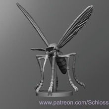 giant mosquito Spiel - Spielzeug tabletop dungeons dragons dnd 3d print model - Mito3D