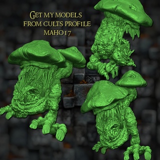 giant mushroom monster mushroom beast goblin ork shroom monster  3d print model - Mito3D