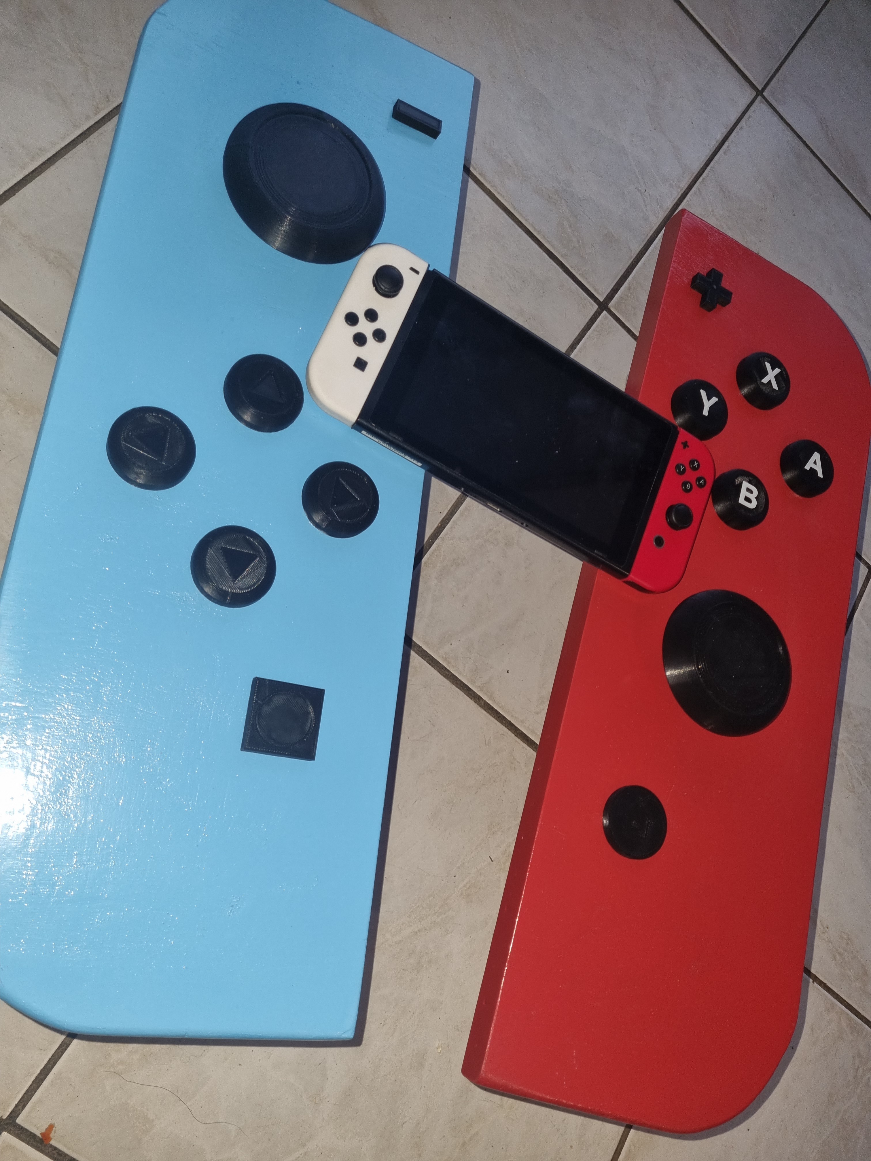 gigante Nintendo interruptor botão casa mario xl xxl console 3D print model - Mito3D