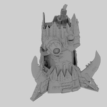 gigante ork cabeça titã jogos orks brinquedo tampo mesa defesa mek futuro espaço 3d print model - Mito3D