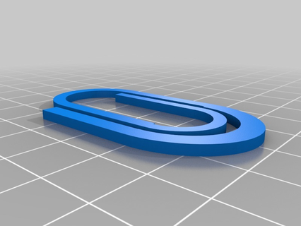giant paper clip plastic office 3d print model - Mito3D