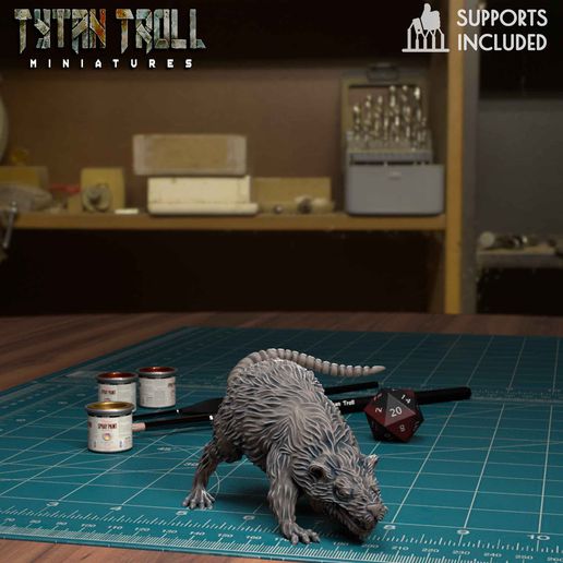 Riese Ratte 01 pre supported 3D print model - Mito3D