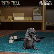giant rat 03 pre-supported 3d print model - Mito3D