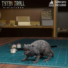 giant rat 05 pre-supported 3d print model - Mito3D