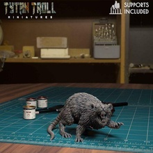 giant rat 07 pre-supported 3d print model - Mito3D