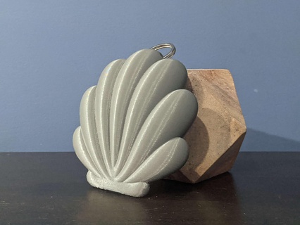 giant seashell pendant lanyard simple fursuit prop sea shell cute furry 3d print model - Mito3D