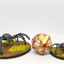 giant spider 28mm tabletop gaming game animals roleplaying pathfinder miniature miniatures dnd 3d print model - Mito3D