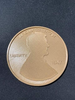 giant us penny 3d print model - Mito3D