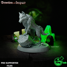 giant wolf game ttrpg rpg tabletop miniature miniatures d&d dnd dungeons dragons fantasy dire 3d print model - Mito3D