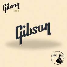 Gibson logo porte clés 3d print model - Mito3D