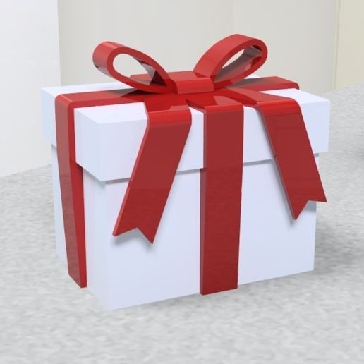 gift box 3D print model - Mito3D
