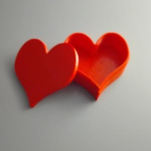 caja de regalo gadget corazón almacenamiento cuadro día san valentín 3d print model - Mito3D