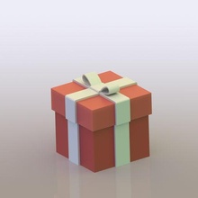 gift box birthday christmas chrismas 3d print model - Mito3D