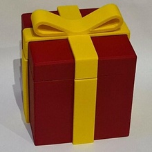 presente caixa 100 gift box moda Natal namorados 3d print model - Mito3D