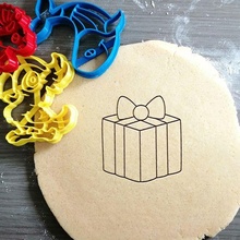 gift cookie cutter party surprise birthday baking dough shape kitchen bake cookies speculoos 3d print model - Mito3D