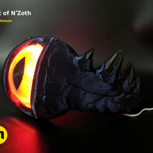 gift n'zoth - world warcraft game currupted corruption led wow crown helmet headband azeroth nzoth costume cosplay horde aliance god old 3d print model - Mito3D