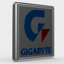 gigabyte logosu moda butik marka giyim tasarım model dükkanı mağaza karakter amblemi logo stil modelleri sembol lüks aksesuarlar şık trend logotipe baskı yazdırılabilir 3d print model - Mito3D