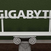 gigabyte logo art signs logos video card stand sign parts laptop emblem computer 3dpicks 3d print model - Mito3D