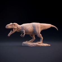 giganotosaurus arte dinosauro creatura animale rettile lucertola preistorico giurassico estinto dino giga carnivoro predatore teropode paleontologia figura miniatura statua 3d print model - Mito3D