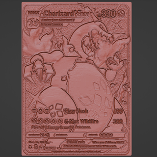 gigantamax charizard - custom 3d printing file pokemon toy card print stl art 3d print model - Mito3D