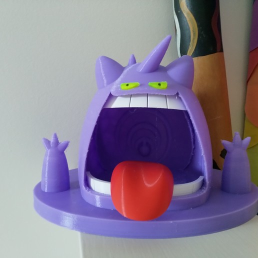 gigantamax gengar palude pokemon mmu multi colore parti art 3D print model - Mito3D