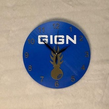 gign clock decoration gendarmerie army france land forces 3d print model - Mito3D