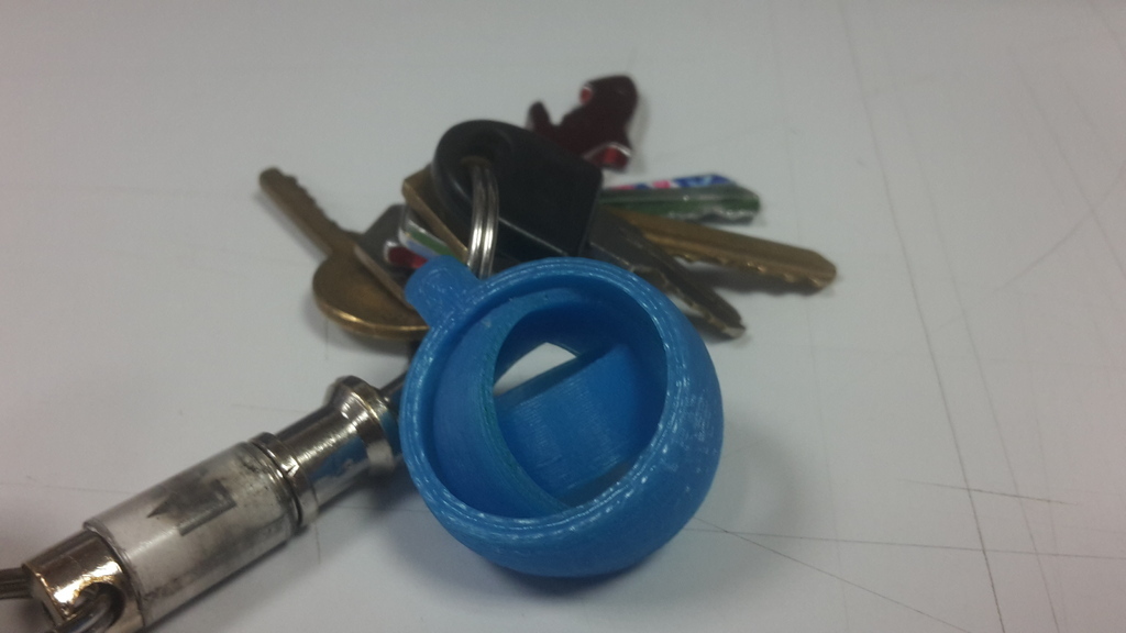 gikey gyro keyring keychain keychains jewelry keys 3D print model - Mito3D