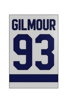 gilmour maple leafs banner hockey toronto sign legend doug 3d print model - Mito3D