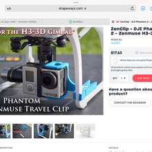 gimbal clip tool 3d print model - Mito3D