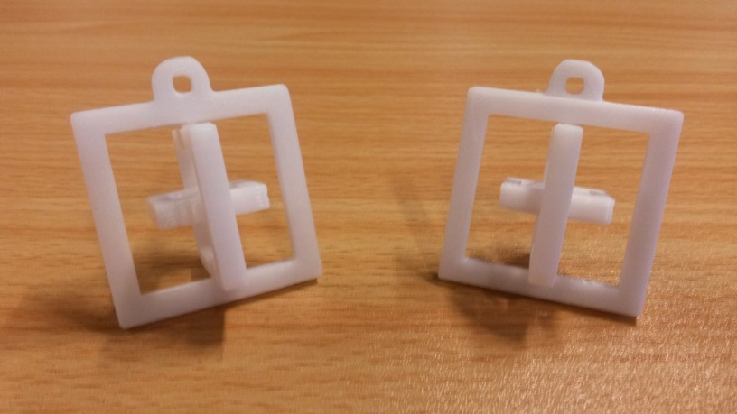 gimble key chain keychains jewelry keys 3D print model - Mito3D