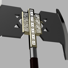 gimli's axe - replica art gimli cosplay toy lotr lord rings 3d print model - Mito3D