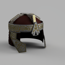 gimli helmet lord rings dwarf dwarven armor fantasy 3d print model - Mito3D