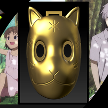 gin mask - hotarubi mori art maks sleeve anime cosplay hotarunomorie 3d print model - Mito3D