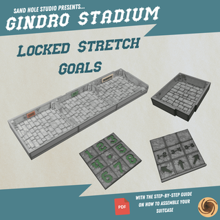 gindro stadium - locked stretch goals Game gindrostadium sandholestudio sandhole fantasyfootball fantasy football bloodbowl 3d print model - Mito3D