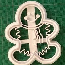 ginger cookie cutter christmas 3d print model - Mito3D