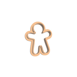 gingerbread boy 3 christmas polymer clay cutter polymerclay cutters jewelry 3d print model - Mito3D