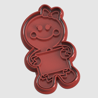 gingerbread cookie cutter Home 3d print model - Mito3D