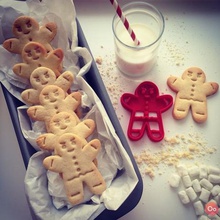 gingerbread cookie cutter casa 3d print model - Mito3D