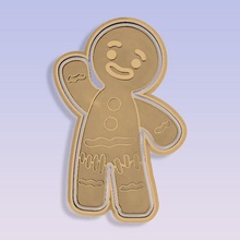 gingerbread cutter marker cookie cutting cookies christmas ginger shrek 3d print model - Mito3D