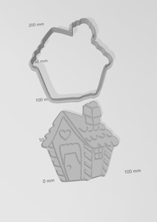 gingerbread house 3d print model - Mito3D