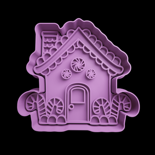 gingerbread house cookie cutter free stl candy 3d print model - Mito3D