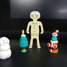 gingerbread man home 3d print model - Mito3D