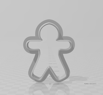 gingerbread man cookie cutter cookie cookie-cutter cookie cutter cookie kitchen pastry ricardo  3d print model - Mito3D