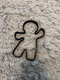 gingerbread man cookie cutter 3d print model - Mito3D