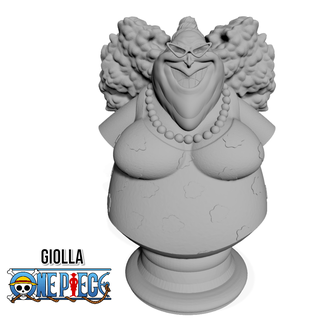 giolla - one piece anime fan art statue 3dprint bust op luffy monkey zoro nami sanji ace shanks 3d print model - Mito3D
