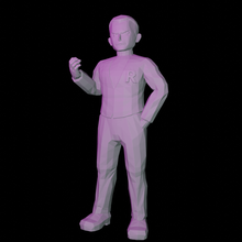 Giovanni pokemon takım roket Önder Sanat şekil heykel video oyunu oyunları minyatür fanart poli heykelcik eğitimci 3d print model - Mito3D