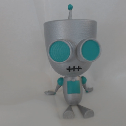 gir invader zim jeu nick dessin animé caractère doom 3D print model - Mito3D