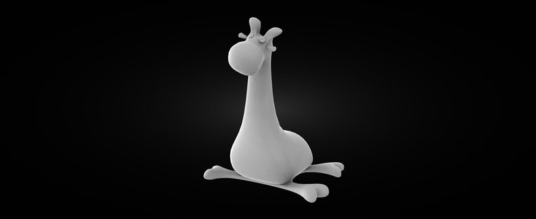 girafe toy girafe toy sculpture  3d print model - Mito3D